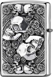 Accendino con teschio e rose - Argento - Sottile - Collezione 2019-2005891-4995 €