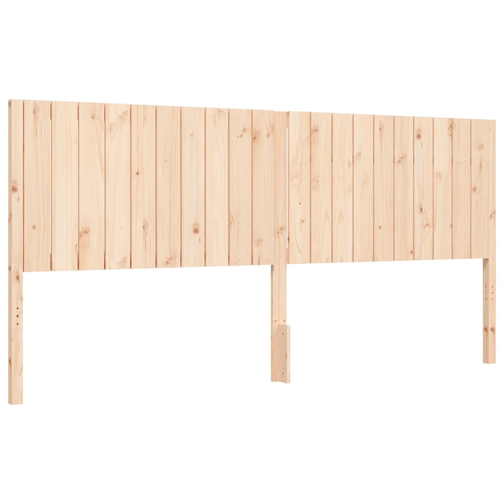 Giroletto con Testiera-Struttura Letto con testiera 200x200 cm in Legno Massello 480815