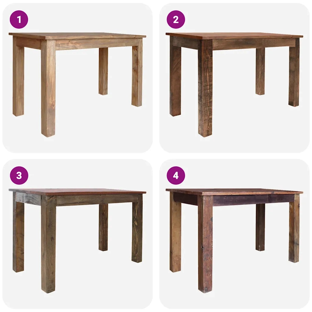 Tavolo da Pranzo in Legno Massello Anticato 120x60x77 cm cod mxl 13449