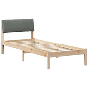 Letto singolo | Letto per adulti | Struttura del Letto marrone e grigio scuro 80 x 200 cm