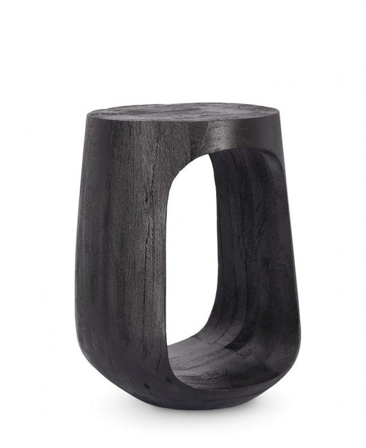 Tavolino Ø 33x45 cm Caffèblack in Legno Black