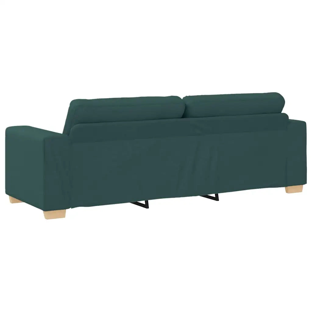 Divano a due posti con cuscino Verde scuro Tessuto 4105093