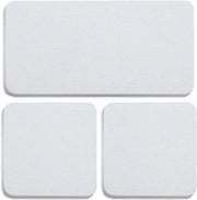 Sottopiede assorbente di diatomite - funzionalità assorbente - 3 pezzi - bianco - diatomite