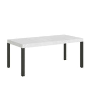 Tavolo allungabile 90/246x90 cm Everyday Premium colore bianco frassino gambe antracite