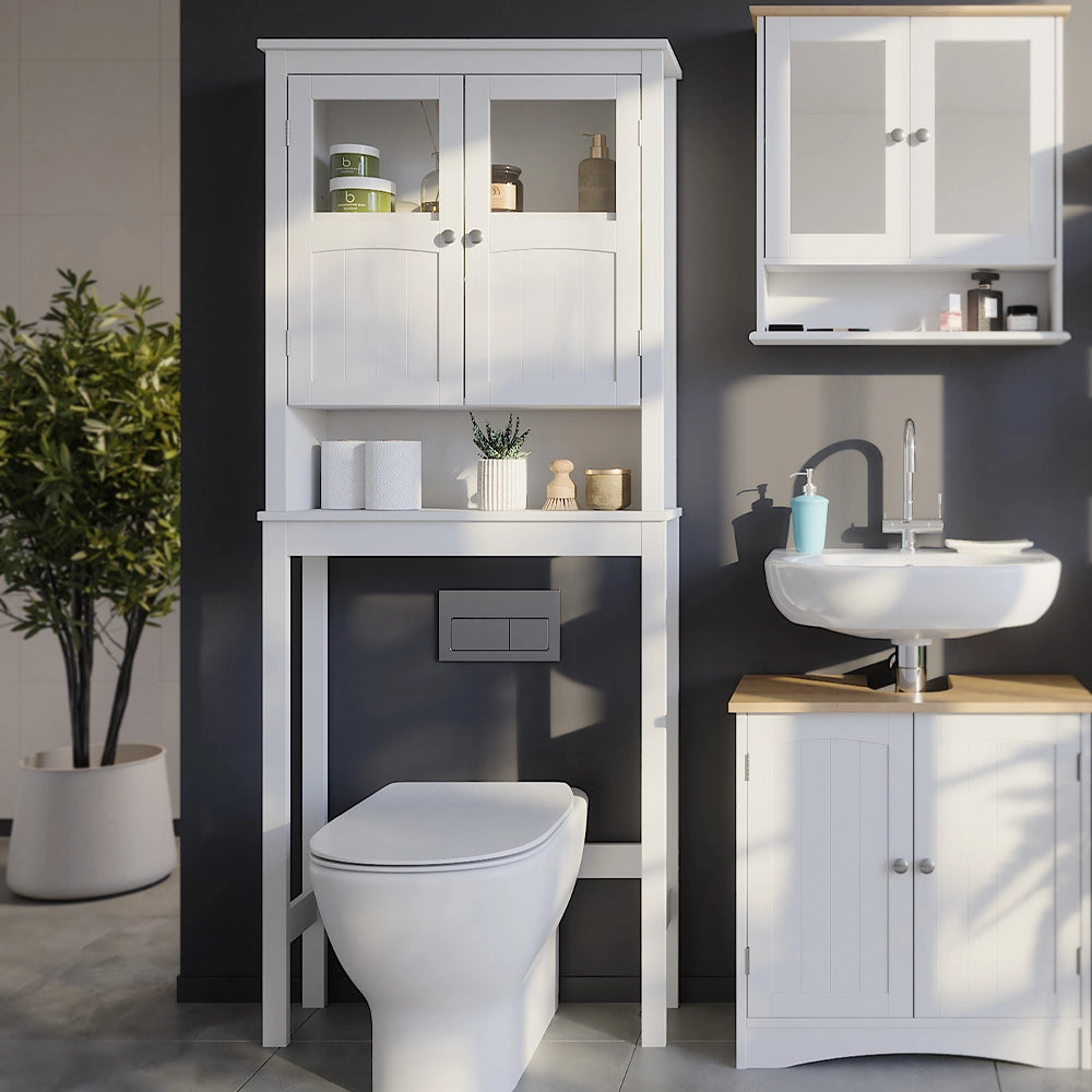 Vicco Armadietto per toilette Bianco 69 x 171 cm