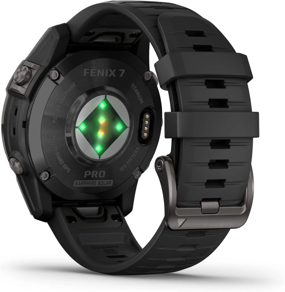 Garmin fēnix 7X Pro Solar, Smartwatch, Ricarica solare, 51mm, Torcia LED, Display 1,4", Touchscreen, +30 Sport, GNSS multi-band, Mappe, Musica, Pay, Autonomia 37 giorni, Slate Gray & Black