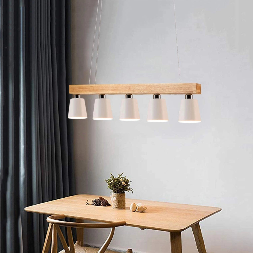 Lampada a sospensione ZMH vintage retr¨° tavolo da pranzo tavolo da pranzo 5 fuochi metallo E27
