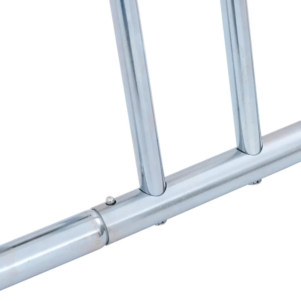 Supporto per 4 Bici da Pavimento Autoportante Acciaio Zincato CFW7912134