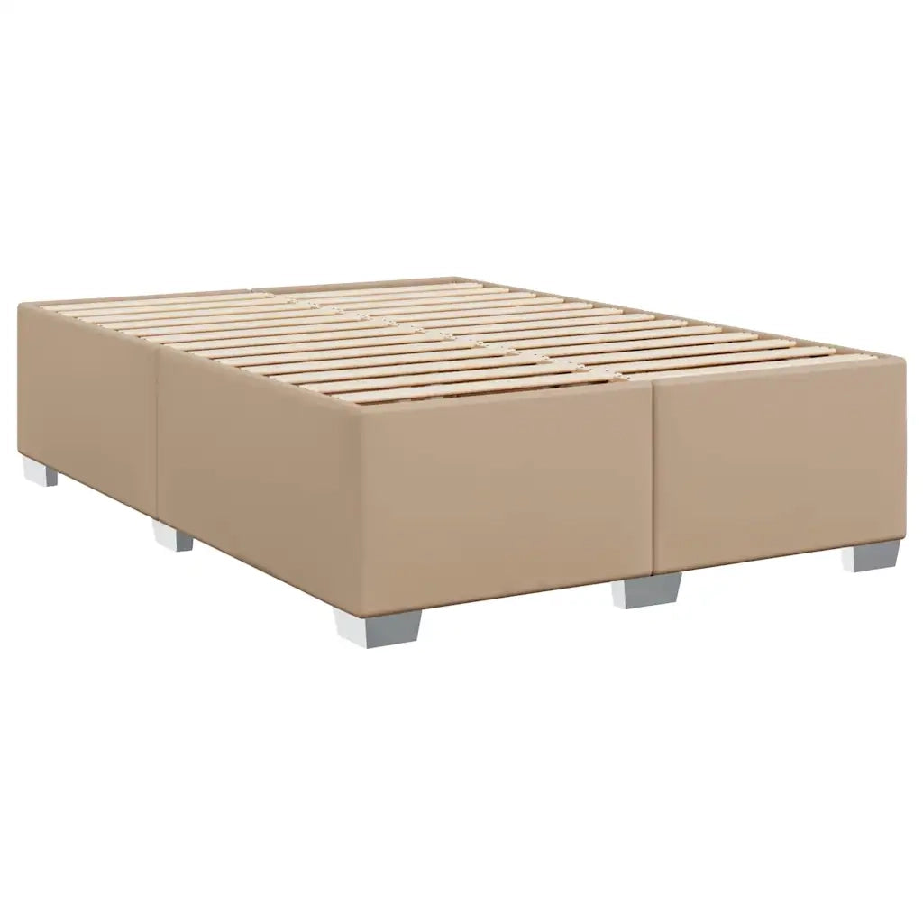 Giroletto a Molle con Materasso Cappuccino 140x190cm Similpelle 3285212