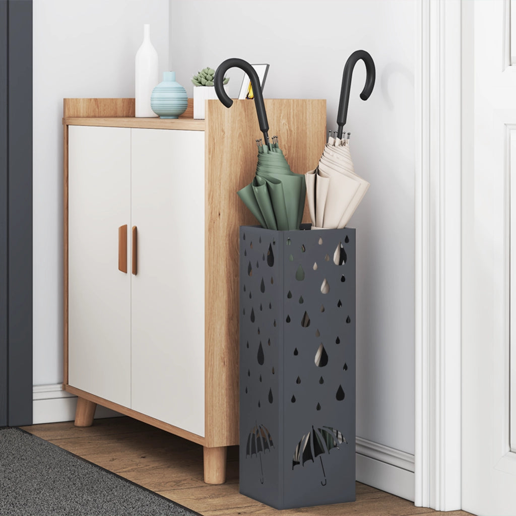 Portaombrelli Antracite Metallo Standard Intarsi Decorativi