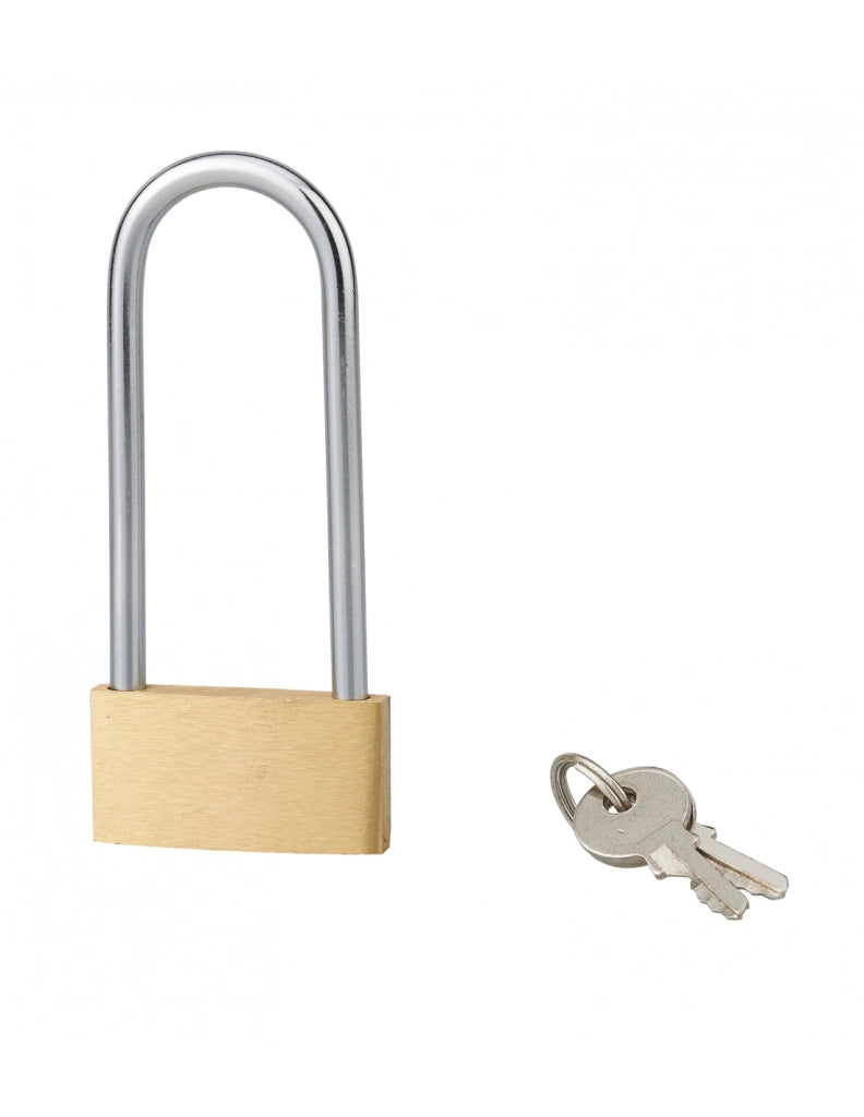 Lucchetto BASIC 40 mm con arco alto 48 mm in acciaio, 2 chiavi – SERRUPRIX