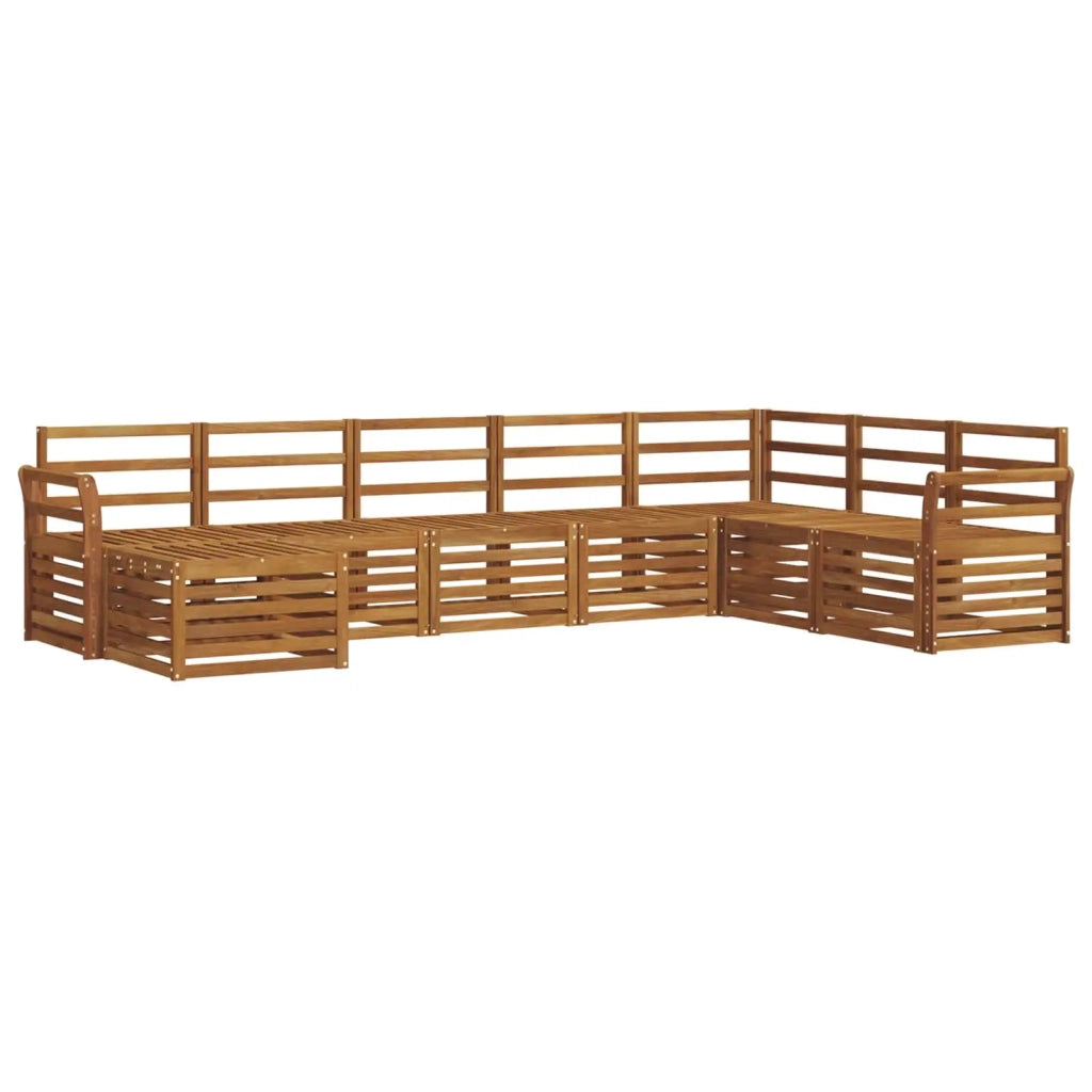Set di divani da esterno 8 pcs Naturale