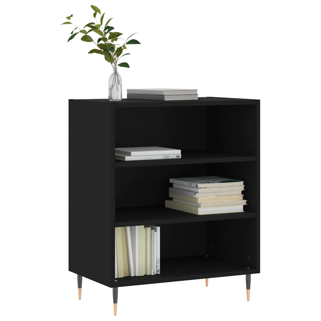Credenza Nera 57x35x70 cm in Legno Multistratocod mxl 79082