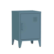 Comodino industriale, 1 anta, blu grigio