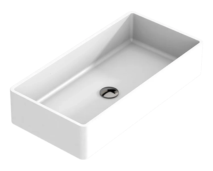 Lavabo da appoggio Solid Surface ORIHUELA - bianco
