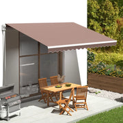 Tessuto di Ricambio per Tenda da Sole Marrone 4,5x3,5 m cod mxl 57103