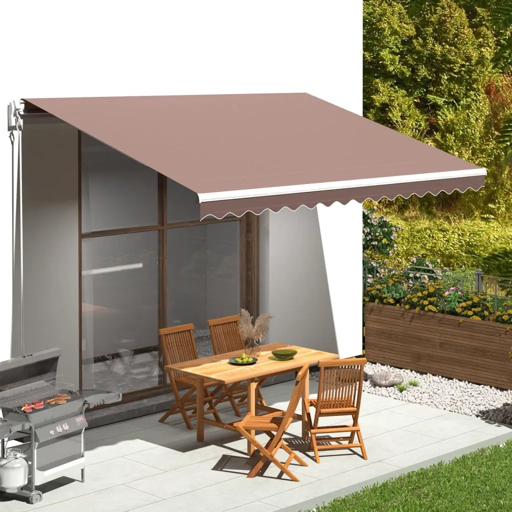 Tessuto di Ricambio per Tenda da Sole Marrone 4,5x3,5 m cod mxl 57103