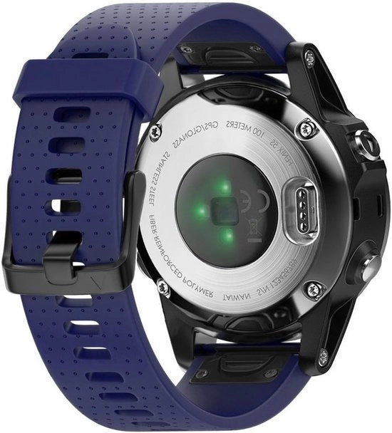 Orologio sportivo in silicone 20mm per Fenix 5S, 5S Plus, 6S e 6S Pro - Nero notturno, comodo e duraturo