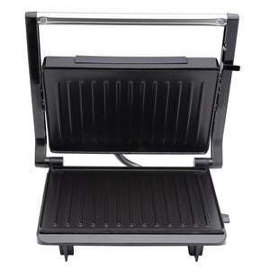 SOGO Grill Panini 2 Fette – 750W – Piastra Antiaderente, Apertura 180°, Manico Cool Touch, Termostato, Facile da Pulire, Cottura Uniforme
