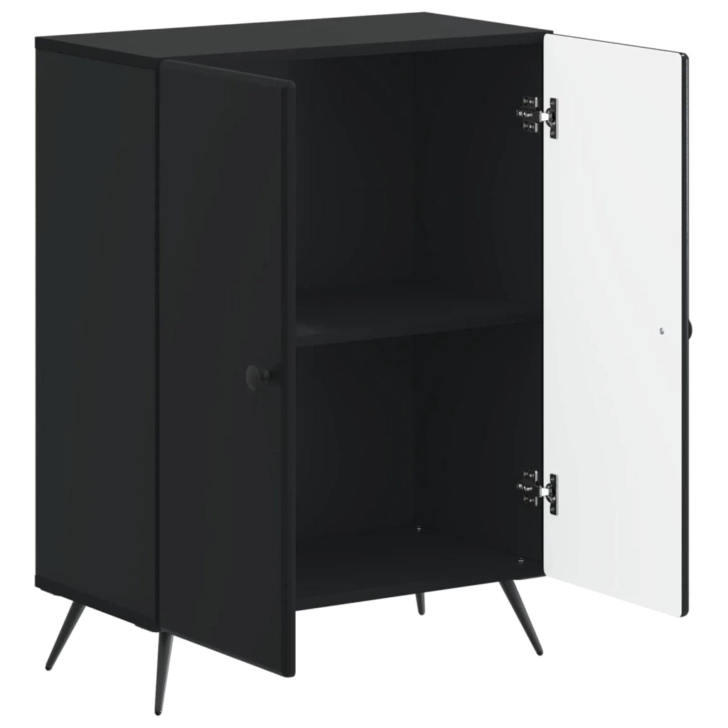 Mobiletto da Bagno BREDA Nero 59,5 x 31 x 80 cm 897496