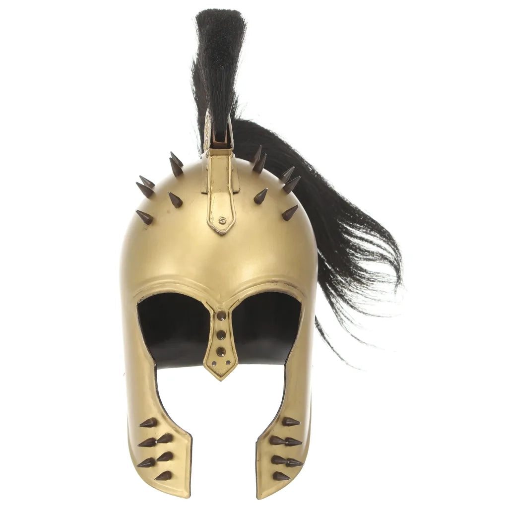 Elmo da Guerriero Greco Antico per LARP in Acciaio Ottone CFW8130603