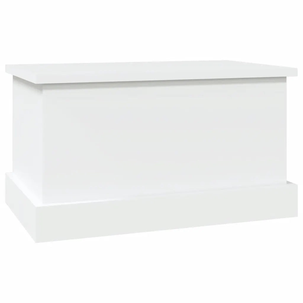 Scatola portaoggetti bianca 50x30x28 cm in legno ingegnerizzato 816496