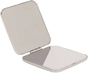 Specchio portatile a doppia faccia in acciaio inossidabile - Progettazione compatta - Design DIY - Immagine nitida - Specchio per trucco