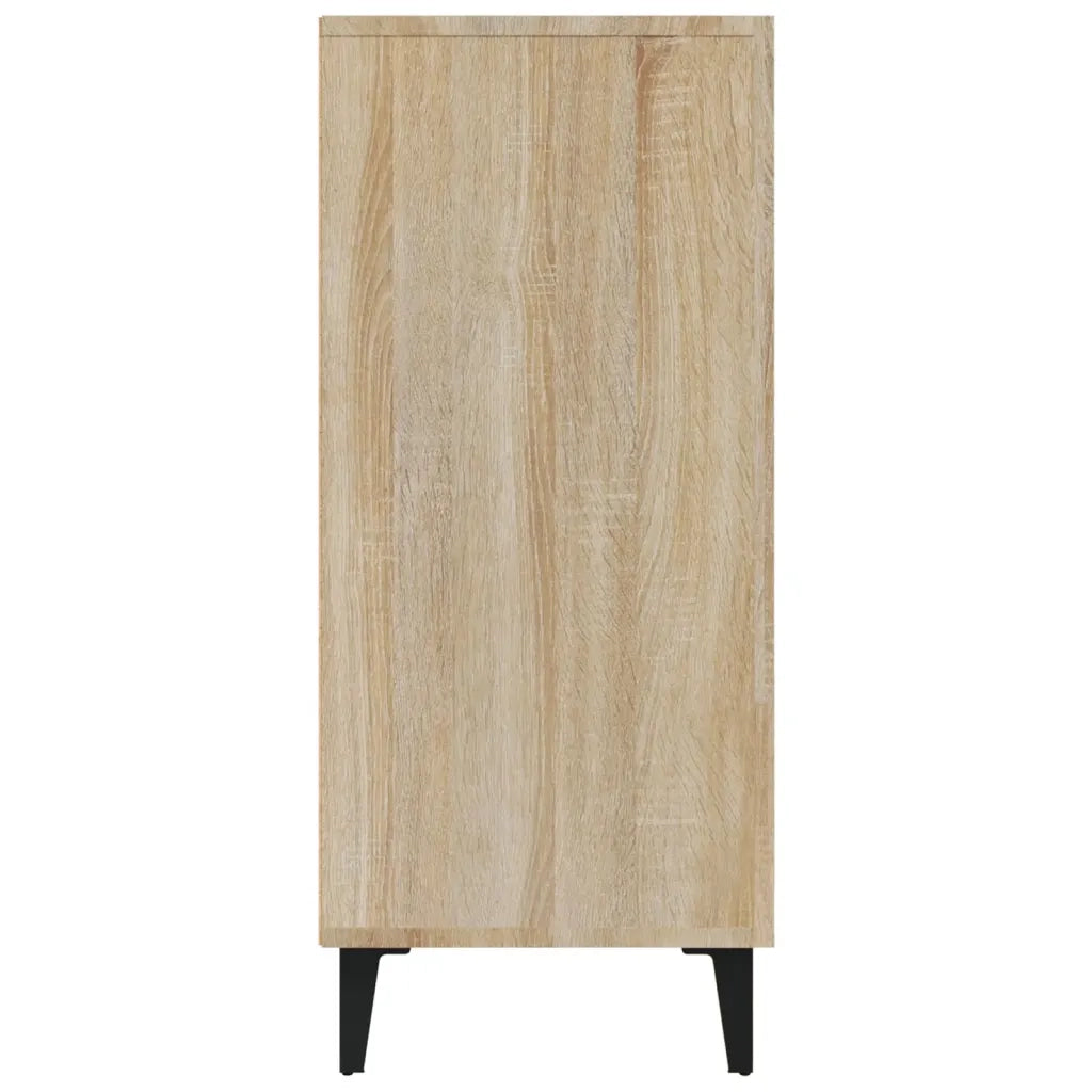 Credenza Rovere Sonoma 90x34x80 cm in Legno Multistrato cod mxl 20190