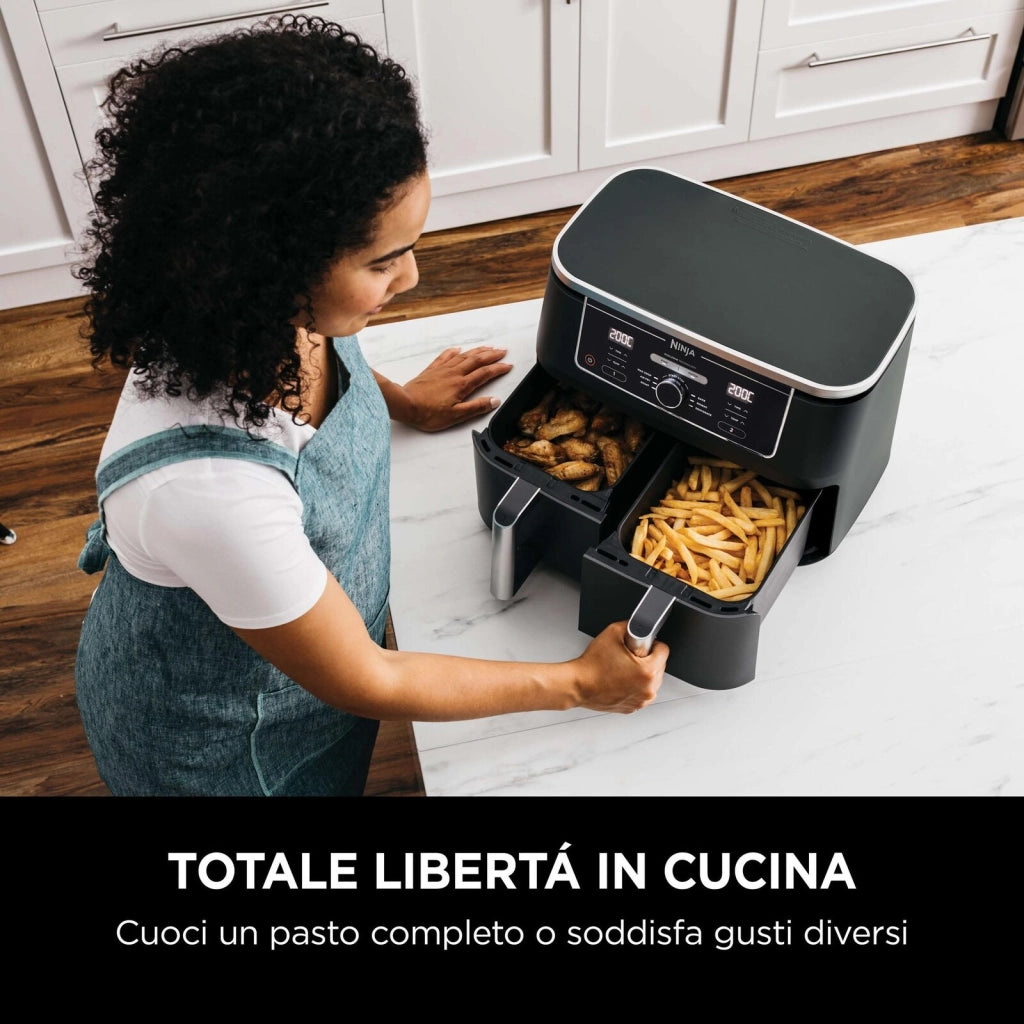 Ninja Friggitrice ad aria Dual Zone MAX da 9,5 L AF400EU