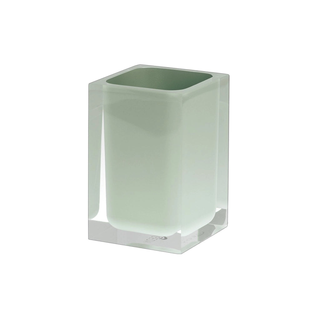 Portaspazzolini d'appoggio in resina RA98 Gedy serie RAINBOW Verde Menta