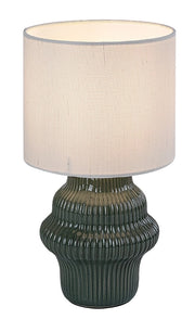 Lampada da tavolo Glimo verde ceramica E14 Rabalux