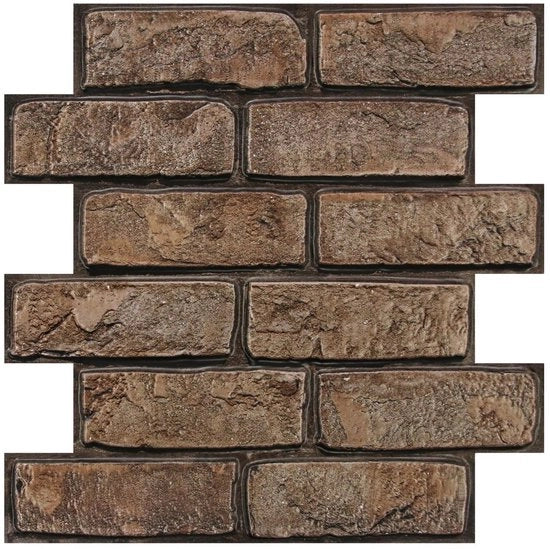 Pannelli per parete 3D a forma di pietra, 10 pezzi, 30 × 30 cm, rivestimento per parete look pietra, impermeabile, pannelli per parete PVC di alta qualità adesivi per parete a forma di mattonella per decorazione delle pareti interne