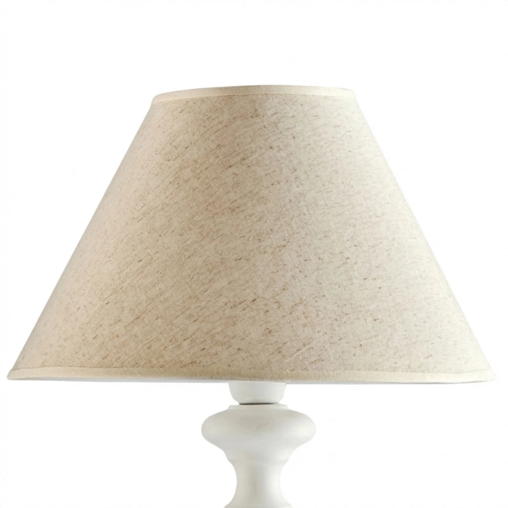 Lampada Da Tavolo Shabby Chic Cascina Bianco 1 Luce E27