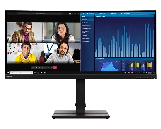 Lenovo thinkvision p34w-20 led display 86,7 cm (34.1") 3440 x 1440 pixel wide quad hd nero - 63F2RAT3EU