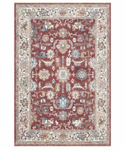 Parure Tappeti orientali MURCIA K7041-E22272 (1 pezzo cm.80x160 + 2 pezzi cm.60x133) motivo persiano stile classico tradizionale colore rosso per scendiletto camera matrimoniale