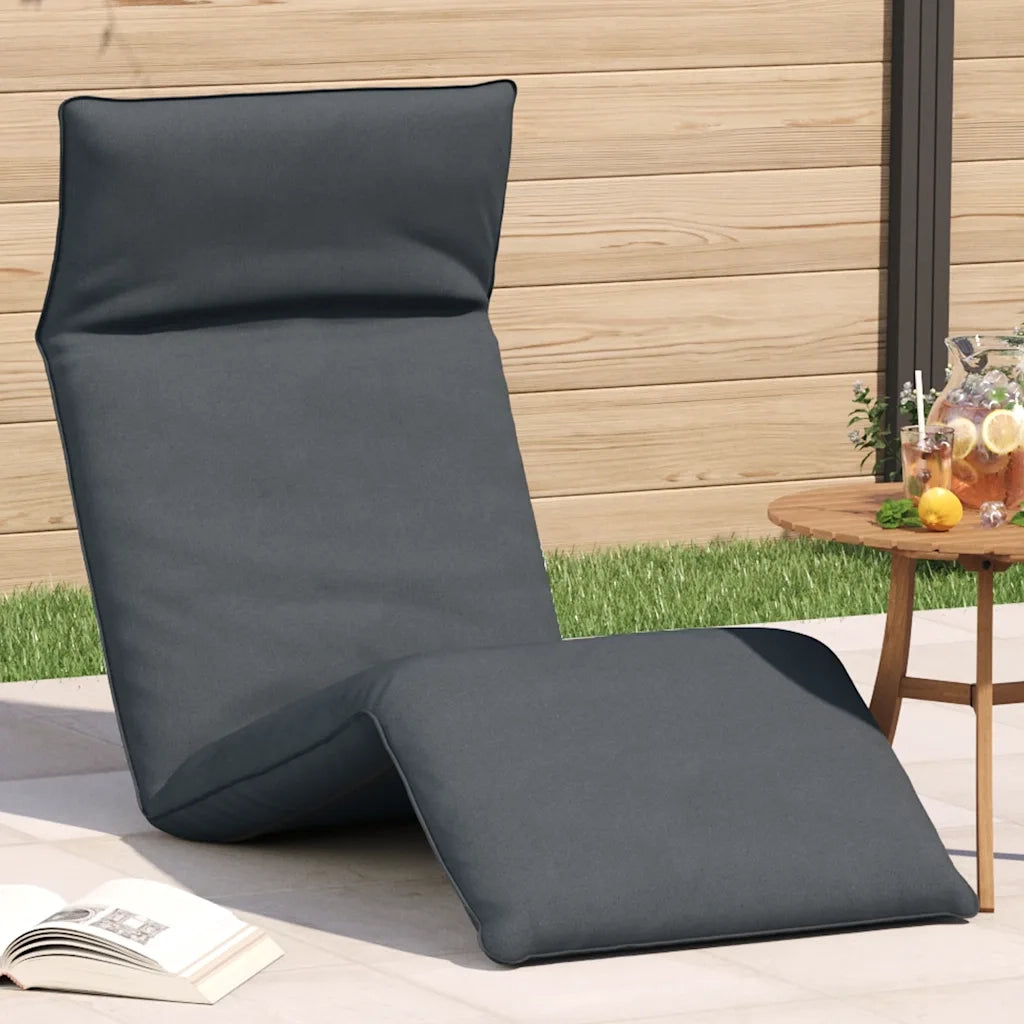 Sdraio da giardino | Lettino Pieghevole Antracite 175x54x8,5 cm in Tessuto Oxford