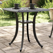 Tavolo da Giardino Nero 53x53x53 cm in Alluminio Pressofuso 4002816