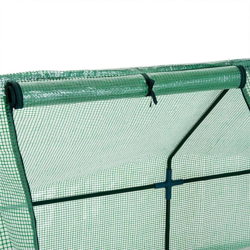 SERRA DA GIARDINO CON TELO IN PE TELAIO IN ACCIAIO 270X90X90CM