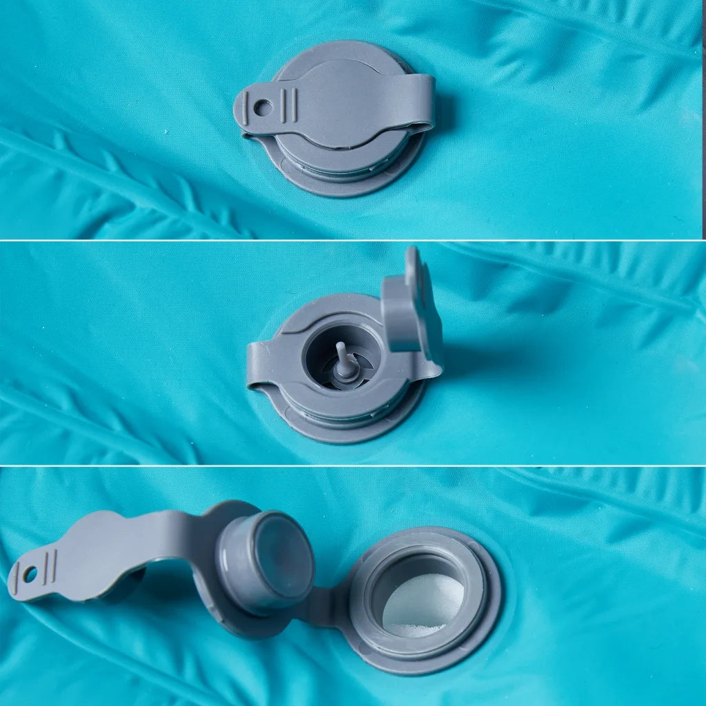 Materasso da Campeggio Autogonfiabile con Cuscini 1 Persona Blu 4007096