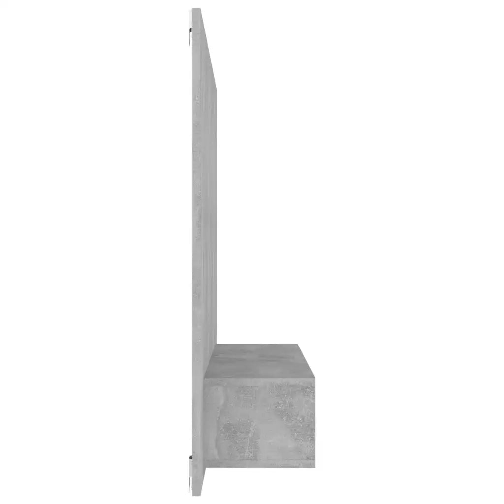 Mobile TV a Muro Grigio Cemento 120x23,5x90cm Legno Multistrato 808273