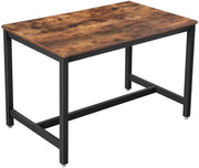 Tavolo da pranzo per 4 persone legno industriale e metallo nero 120 x 75 cm 12_0000998