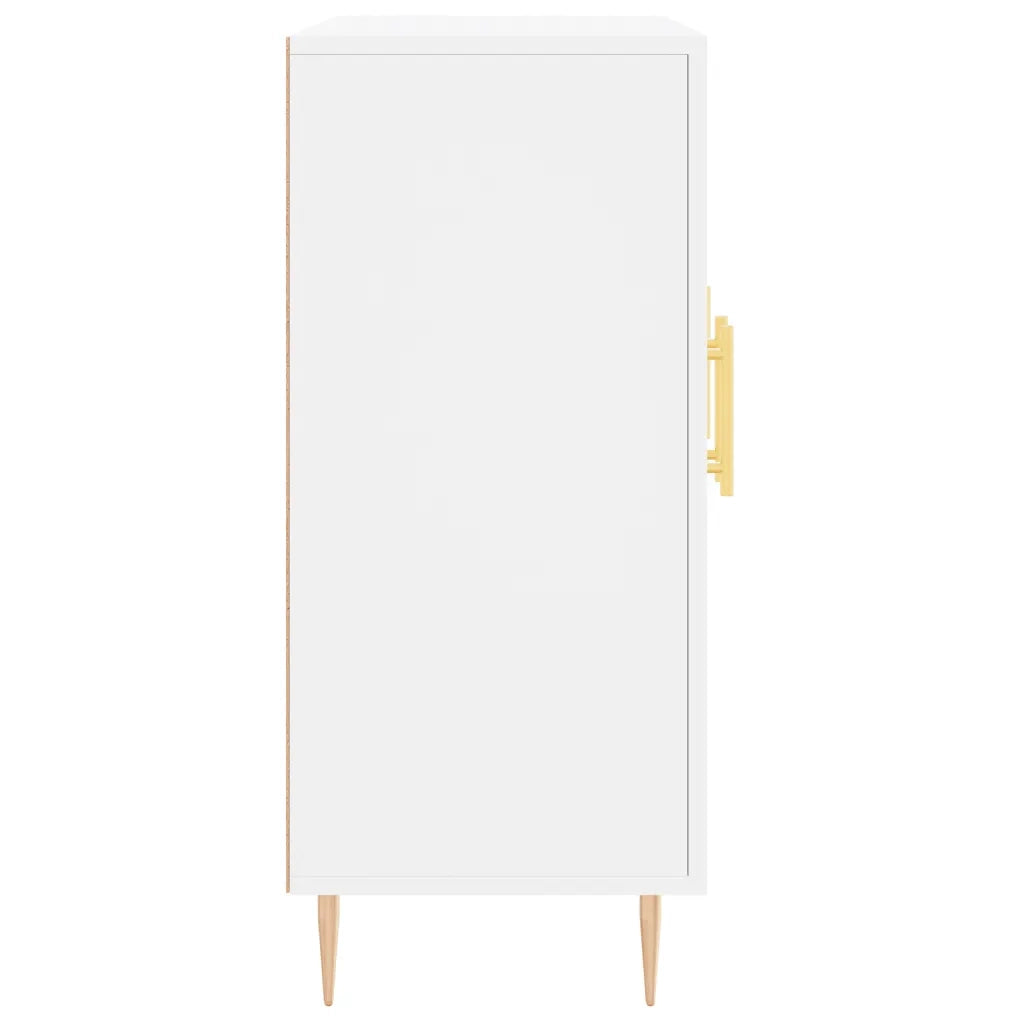 Credenza | Madia | Buffet da pranzo | Armadio da pranzo Bianca 90x34x80 cm in Legno Multistrato