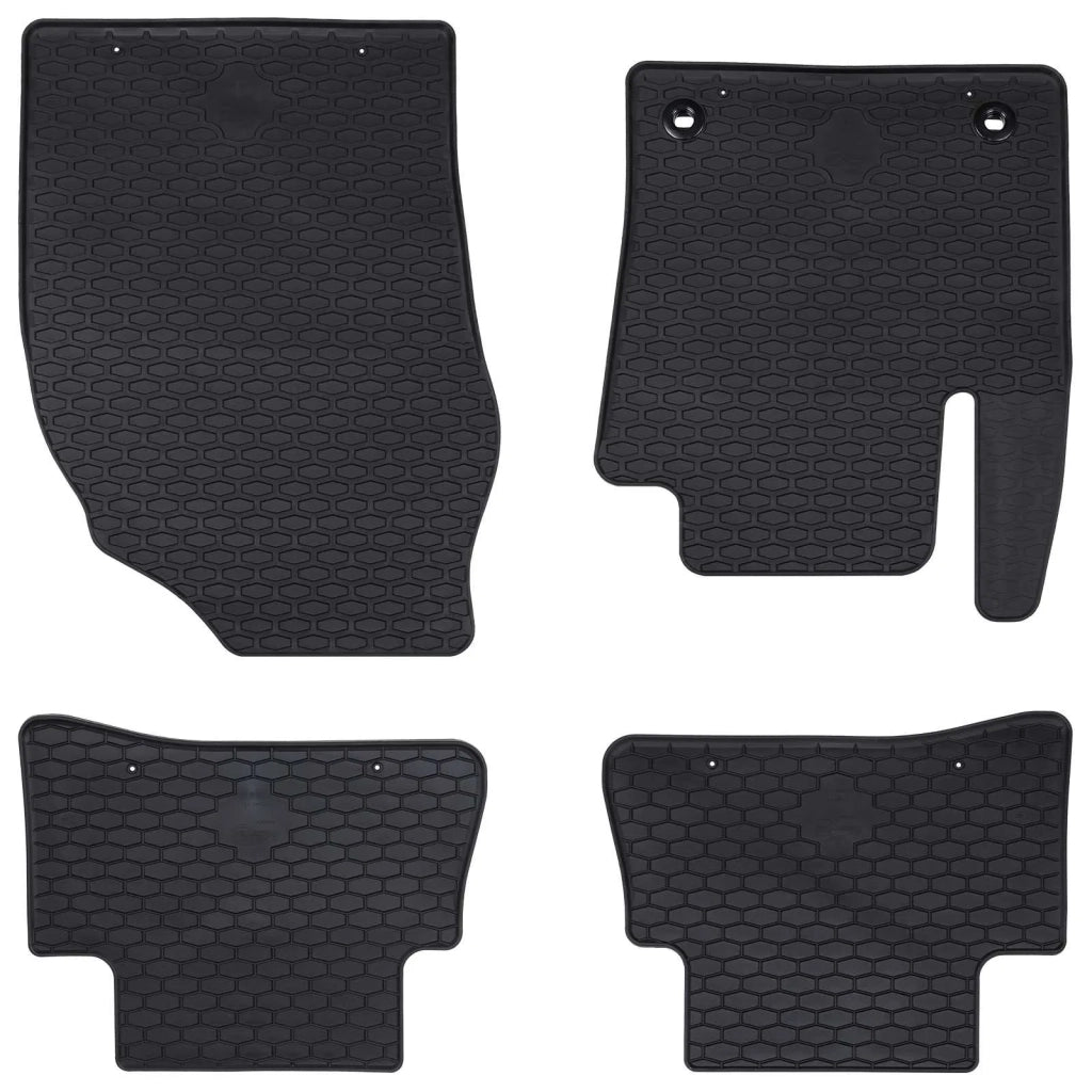 Tappetino per Auto 4 pz Nero Gomma CFW3536184