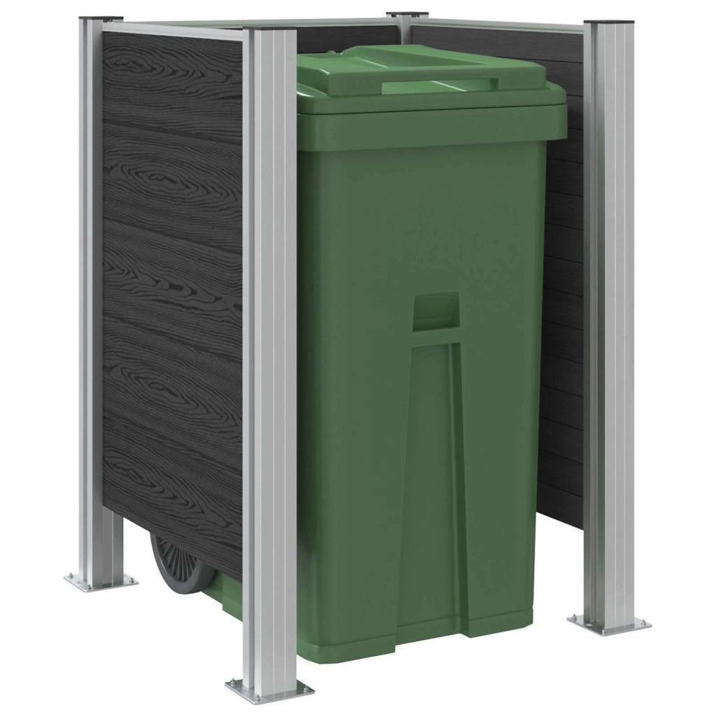 Recinzione Contenitore per Rifiuti Grigio 85 x 85 x 115 cm 42039182