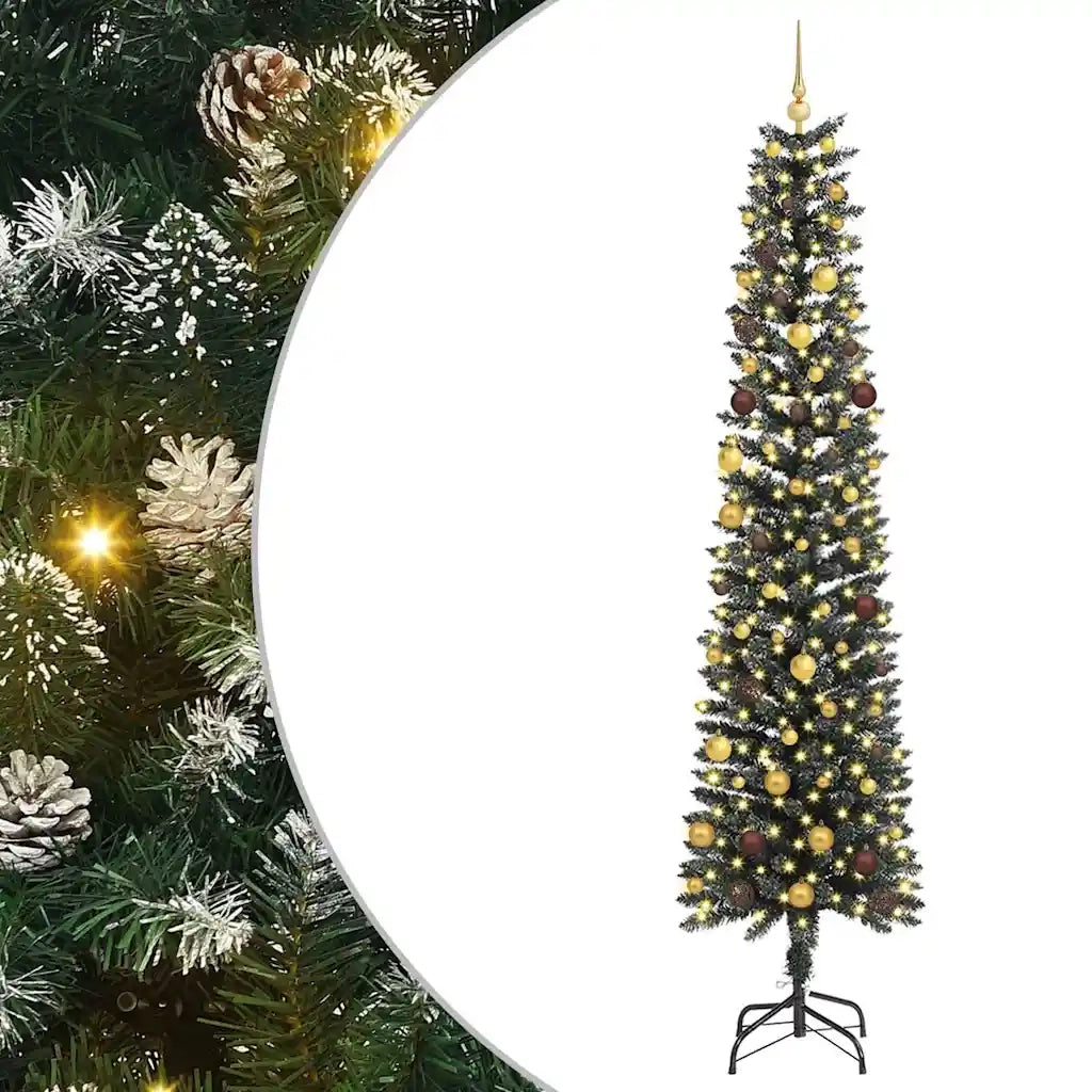 Albero di Natale artificiale con 300 LED Verde 240 cm 3395961