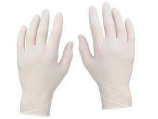 GUANTI IN VINILE BIANCHI SENZA POLVERE- - tg.L conf. da 100 pz. - 2 pezzi