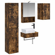 Set di mobili per il bagno 5 pcs Rovere Fumo 3407275