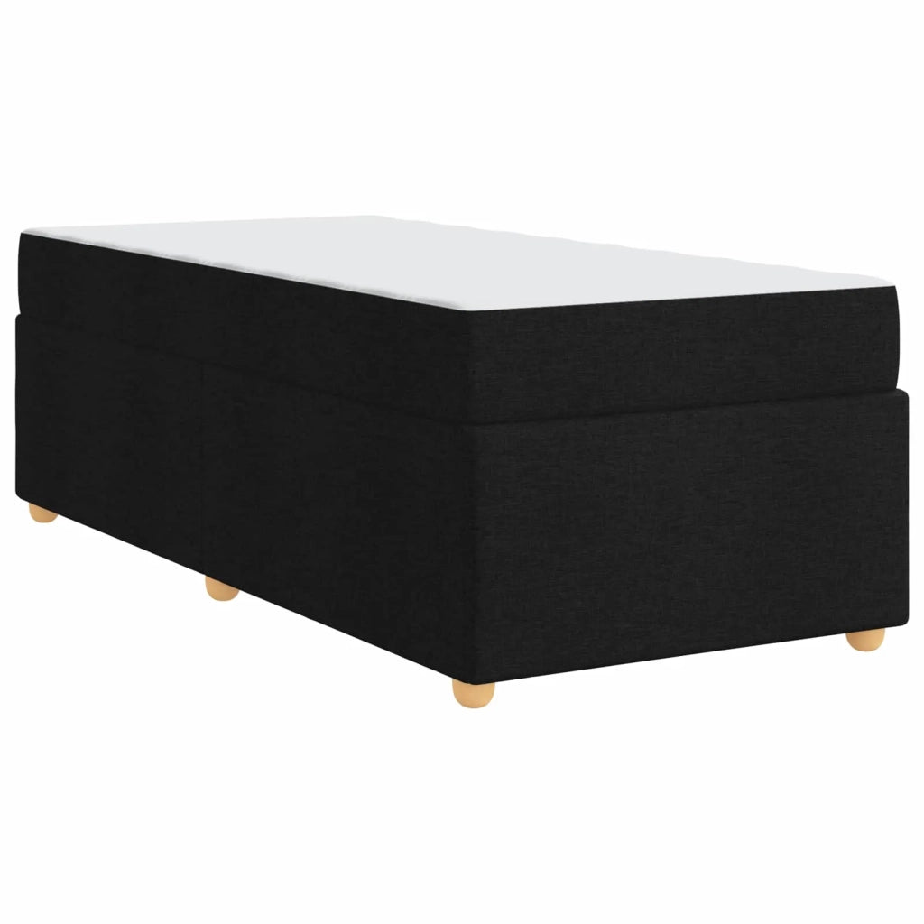 Struttura del letto con materasso Nero 100 x 200 cm Tessuto 3399337