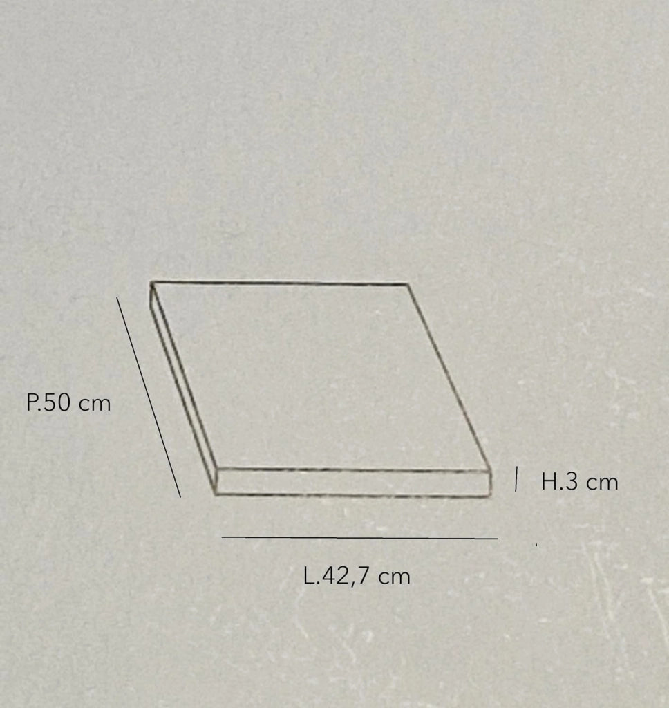 Ripiano per Armadio Grigio Perla in Legno Laminato 42,7 cm