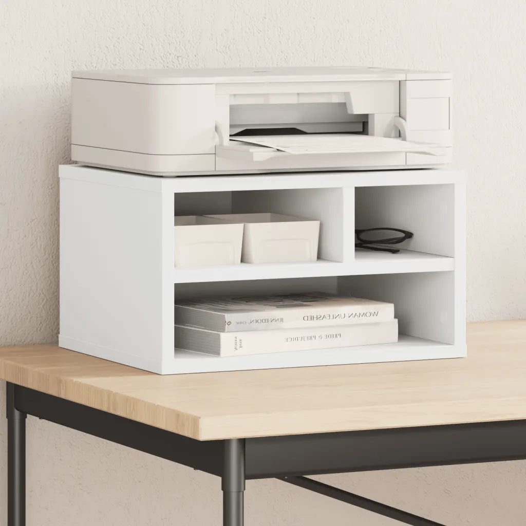 Supporto per Stampante Bianco 40x32x22,5 cm Legno Multistrato CFW2983777